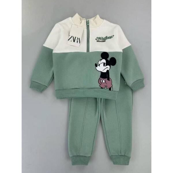 ZRR Setelan Baju Dan Celana Lengan Panjang Motif Karakter Kartun Lucu Bahan Katun Untuk Anak Perempuan dan Laki Laki Usia 2 Tahun Sampai 7 Tahun - Gambar 10