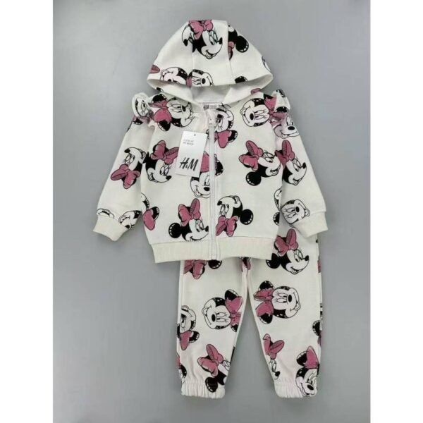 ZRR Setelan Baju Dan Celana Lengan Panjang Motif Karakter Kartun Lucu Bahan Katun Untuk Anak Perempuan dan Laki Laki Usia 2 Tahun Sampai 7 Tahun - Gambar 9