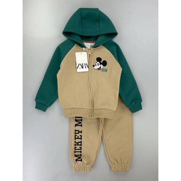 ZRR Setelan Baju Dan Celana Lengan Panjang Motif Karakter Kartun Lucu Bahan Katun Untuk Anak Perempuan dan Laki Laki Usia 2 Tahun Sampai 7 Tahun - Gambar 3