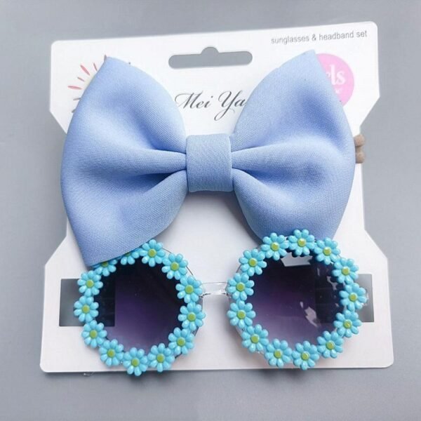 Kacamata dan Bendo Anak Lucu Princess Vibe Polos Untuk Baby Girl Usia 0-3 Tahun Accessories Bayi - Gambar 6