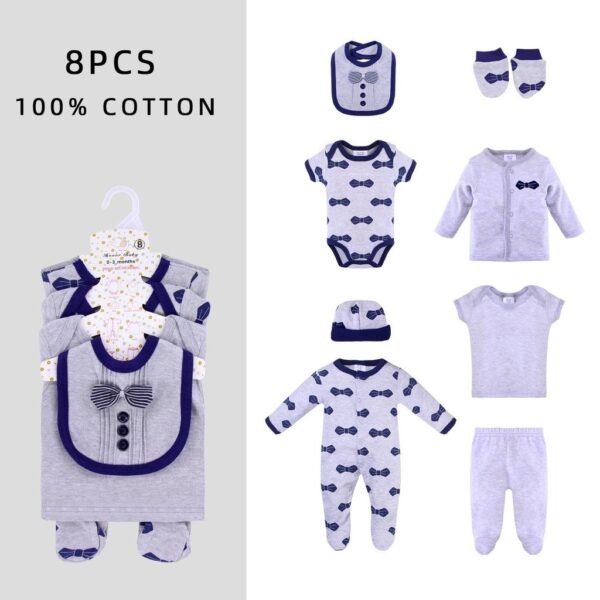 Baby Set Karakter 8IN1 Berbahan Katun Adem Kualitas Premium Import Nyaman Digunakan Untuk Anak Laki Laki dan Perempuan 2 - Gambar 2