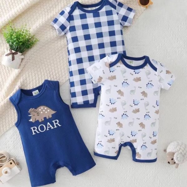 Romper Bodysuit Anak Laki Laki Full Motif Karakter Bahan Premium Import Untuk Anak Usia Newborn Sampai 18 Bulan - Gambar 7