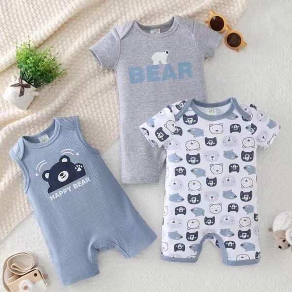 Romper Bodysuit Anak Laki Laki Full Motif Karakter Bahan Premium Import Untuk Anak Usia Newborn Sampai 18 Bulan - Gambar 10