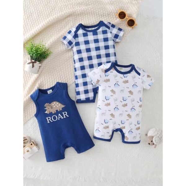 Romper Bodysuit Anak Laki Laki Full Motif Karakter Bahan Premium Import Untuk Anak Usia Newborn Sampai 18 Bulan - Gambar 4