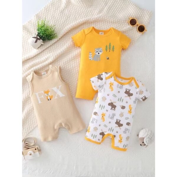 Romper Bodysuit Anak Laki Laki Full Motif Karakter Bahan Premium Import Untuk Anak Usia Newborn Sampai 18 Bulan - Gambar 5