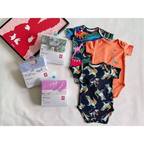Bodysuit 3IN1 Bayi Laki Laki dan Bayi Perempuan Bahan Berkualitas Premium Import Untuk Anak Usia Newborn Sampai 24 Bulan - Gambar 9