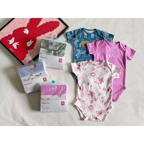 Bodysuit 3IN1 Bayi Laki Laki dan Bayi Perempuan Bahan Berkualitas Premium Import Untuk Anak Usia Newborn Sampai 24 Bulan - Gambar 7