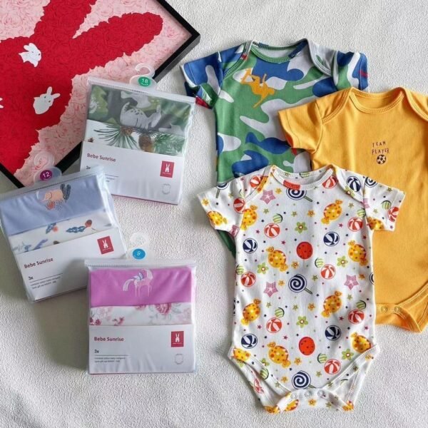 Bodysuit 3IN1 Bayi Laki Laki dan Bayi Perempuan Bahan Berkualitas Premium Import Untuk Anak Usia Newborn Sampai 24 Bulan - Gambar 13