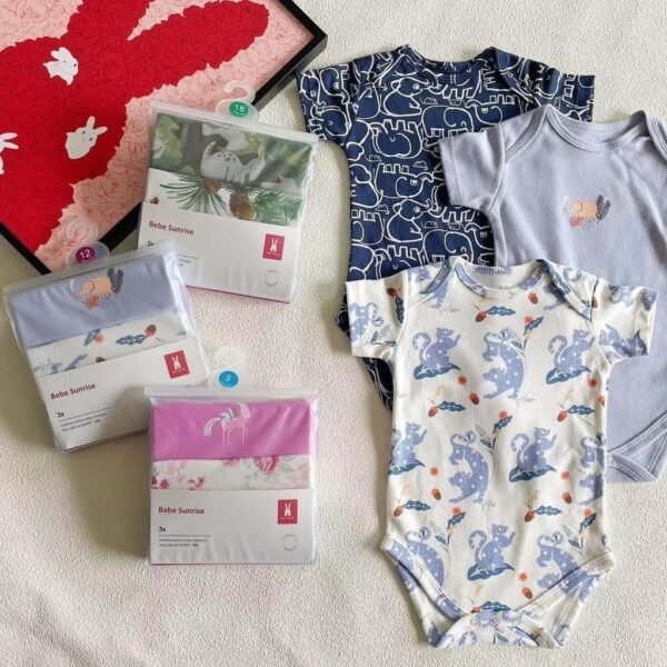 Bodysuit 3IN1 Bayi Laki Laki dan Bayi Perempuan Bahan Berkualitas Premium Import Untuk Anak Usia Newborn Sampai 24 Bulan - Gambar 17