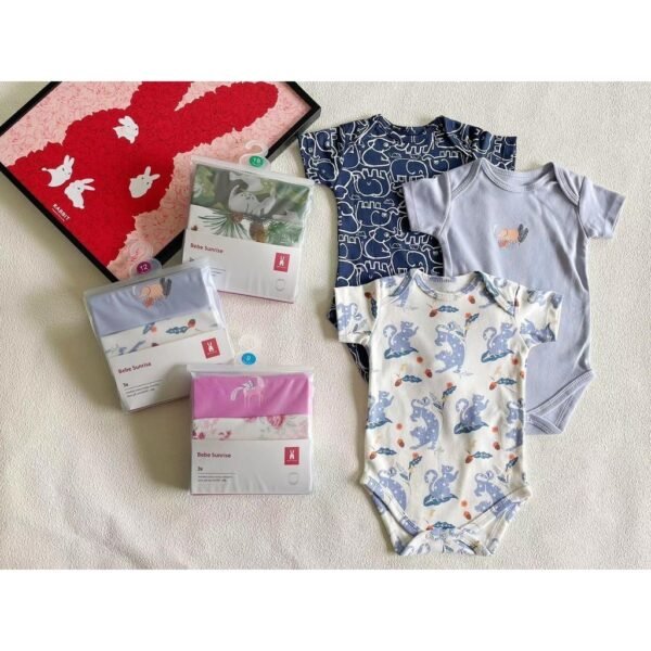 Bodysuit 3IN1 Bayi Laki Laki dan Bayi Perempuan Bahan Berkualitas Premium Import Untuk Anak Usia Newborn Sampai 24 Bulan - Gambar 6