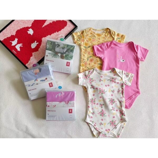 Bodysuit 3IN1 Bayi Laki Laki dan Bayi Perempuan Bahan Berkualitas Premium Import Untuk Anak Usia Newborn Sampai 24 Bulan - Gambar 2