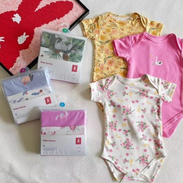 Bodysuit 3IN1 Bayi Laki Laki dan Bayi Perempuan Bahan Berkualitas Premium Import Untuk Anak Usia Newborn Sampai 24 Bulan - Gambar 11