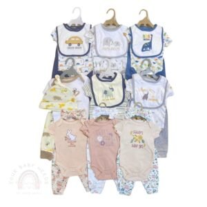Bodysuit Bayi Laki Laki dan Bayi Perempuan 3in1 Lucu Berbahan Katun Kualitas Premium Import Nyaman Digunakan Untuk Anak Usia Newborn Sampai 9 Bulan