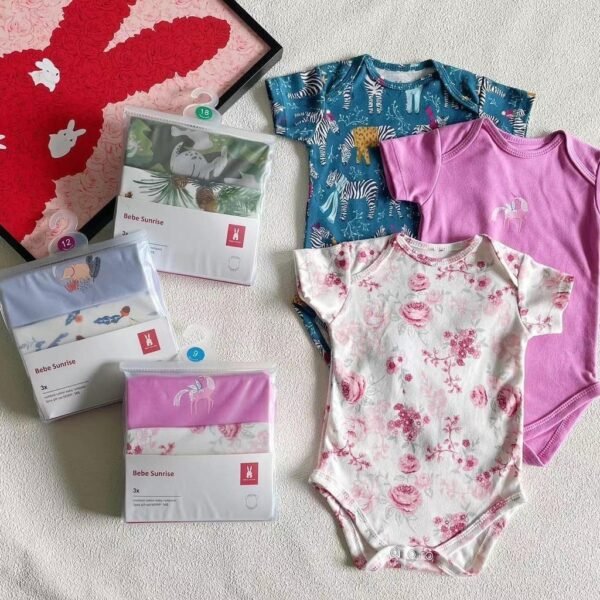 Bodysuit 3IN1 Bayi Laki Laki dan Bayi Perempuan Bahan Berkualitas Premium Import Untuk Anak Usia Newborn Sampai 24 Bulan - Gambar 15