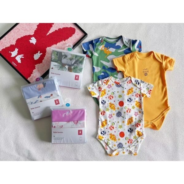 Bodysuit 3IN1 Bayi Laki Laki dan Bayi Perempuan Bahan Berkualitas Premium Import Untuk Anak Usia Newborn Sampai 24 Bulan - Gambar 8