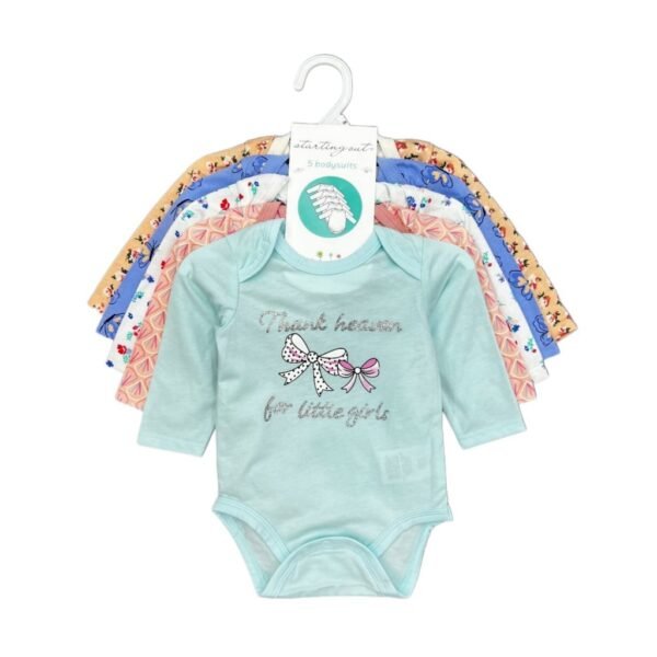 Bodysuit Lengan Panjang 5in1 Bayi Laki-Laki dan Perempuan Bahan Katun Premium Untuk Anak Usia Newborn - 9 Bulan - Gambar 16